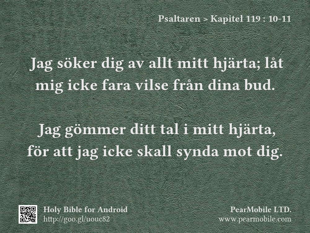 Psaltaren, Kapitel 119:10-11